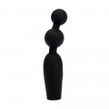 Анальная пробка с вибрирующими бусинами Vibrating Booty Beads-Black Mont-CHISA