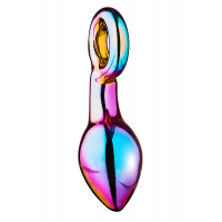 Анальный плаг из боросиликатного стекла GLAMOUR GLASS CHUNKY RING PLUG