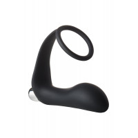 Анальная пробка с эррекционным кольцом FANTASSTIC VIBRATING ANAL PLUG WITH COCKRING BLACK
