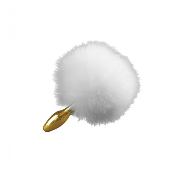 Анаальная пробка Upko Rabbit Fur Bunny Tail Small Butt Plug