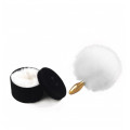 Анаальная пробка Upko Rabbit Fur Bunny Tail Small Butt Plug
