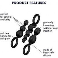 Набор анальных цепочек Satisfyer Booty Call set of 3 Black
