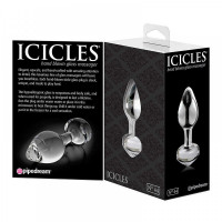 Стеклянная анальная пробка Pipedream Icicles No 44 Dildo Dildo Glass