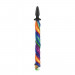 Коническая анальная пробка с хвостом NS Novelties UNICORN TAILS RAINBOW