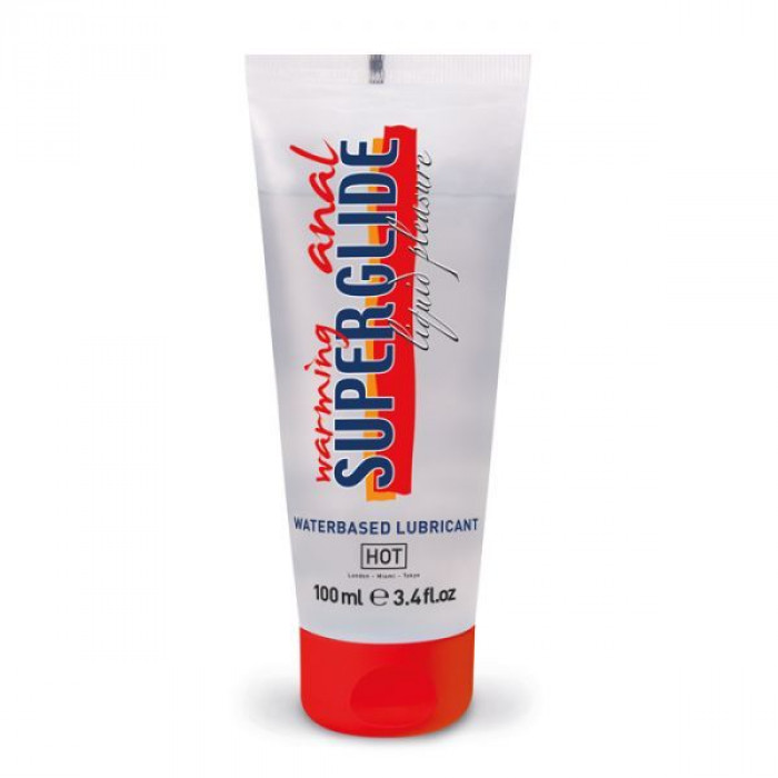Согревающий анальный лубрикант HOT Anal Superglide warming waterbased, 100 мл
