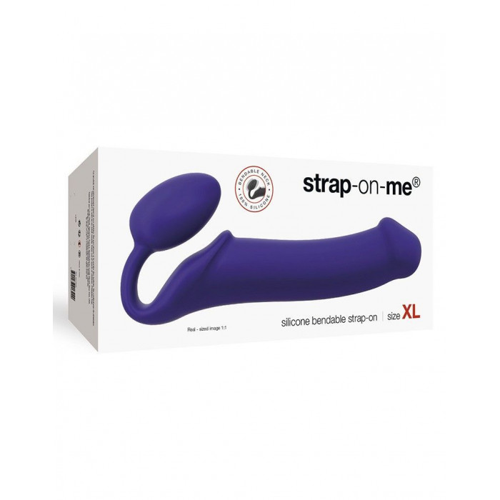 Безремневой страпон Strap-On-Me Violet XL, полностью регулируемый, диаметр 4,5см
