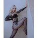 Боді з рукавами в сіточку зі стразами Leg Avenue Fishnet sleeved bodystocking O/S