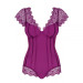 Боді Obsessive Moketta teddy purple S / M