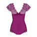 Боді Obsessive Moketta teddy purple S / M