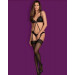 Боди Obsessive Laluna crotchless teddy black S/M