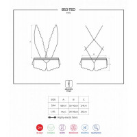 Боді Obsessive 853-TED-2 teddy S / M
