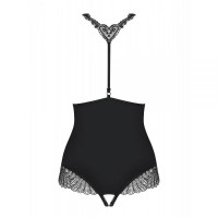 Боди Obsessive Chiccanta crotchless teddy black S/M