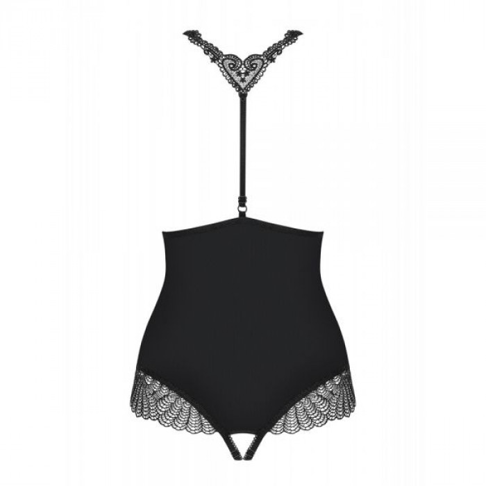 Боді Obsessive Chiccanta crotchless Teddy black S / M