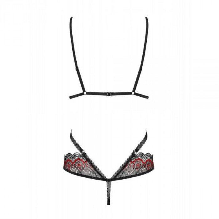 Боді Obsessive Megies Teddy black L / XL