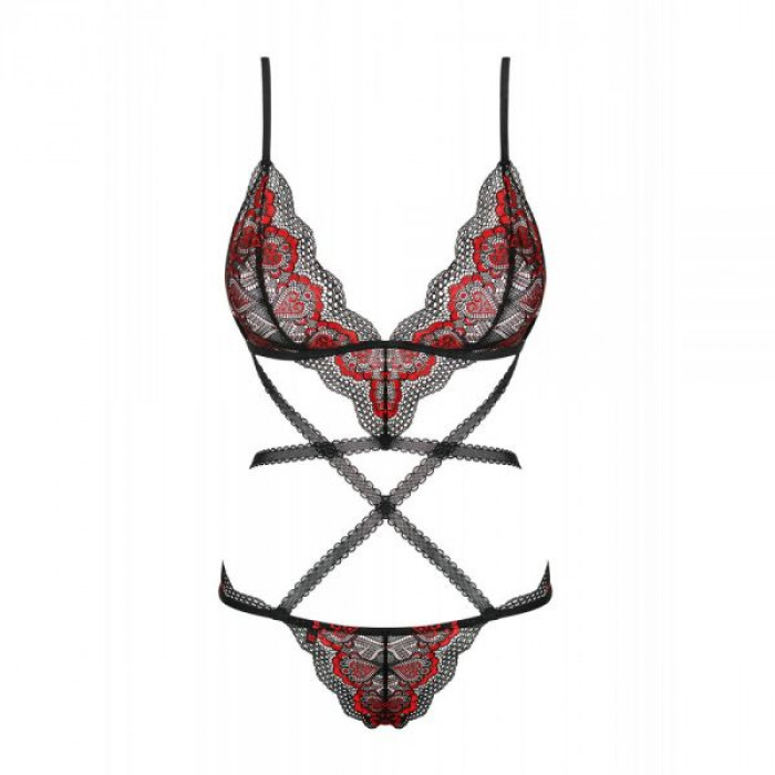 Боді Obsessive Megies Teddy black L / XL