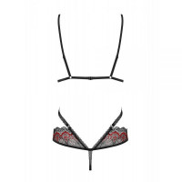 Боди Obsessive Megies teddy black S/M