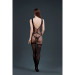 Бодістокінг з доступом Moonlight Model 14 XS-L Black, малюнок у вигляді боді та панчохи на підв’язка