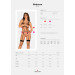 Боді зі стреп із доступом Obsessive Badossa crotchless teddy S/M, чорний