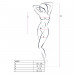 Бодистокинг Passion BS064 white, боди, закрытое плечо