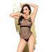 Боди Penthouse Enjoy The Moment XL Black, крупная сетка, плотная вставка под грудью