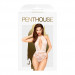 Боди с глубоким декольте и высокими трусиками Penthouse - Toxic Powder White M/L
