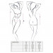Боди CHARMING BODY black L/XL - Passion