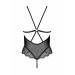Сетчатое боди с кружевным лифом Passion DELIENA BODY S/M black