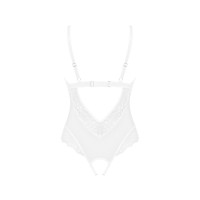 Эротическое полупрозрачное боди Obsessive Heavenlly crotchless teddy XS/S, с доступом