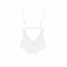Эротическое полупрозрачное боди Obsessive Heavenlly crotchless teddy XS/S, с доступом