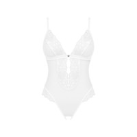 Эротическое полупрозрачное боди Obsessive Heavenlly crotchless teddy XS/S, с доступом