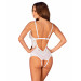 Эротическое полупрозрачное боди Obsessive Heavenlly crotchless teddy XS/S, с доступом