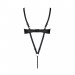 Боди из экокожи Celine Body black L/XL — Passion: с доступом, открытый