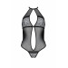 Сетчатое боди с кружевом на груди Passion SATARA BODY S/M black