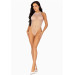 Боді-сітка зі стразами Leg Avenue Net snap crotch tank bodysuit White, one size
