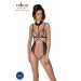 Боди с открытой грудью Passion DOMINICA BODY XXL/XXXL beige, воротник-чокер, корсет