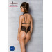 Боди с открытой грудью Passion DOMINICA BODY XXL/XXXL black, воротник-чокер, корсет