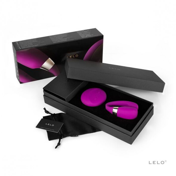 Вибратор для пар LELO Tiani 3 Deep Rose, 2 мотора, пульт ДУ