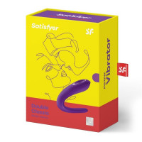 Вібратор для пар Satisfyer Double Classic з одним моторчиком Вібратор для пар Satisfyer Double Classic з одним моторчиком