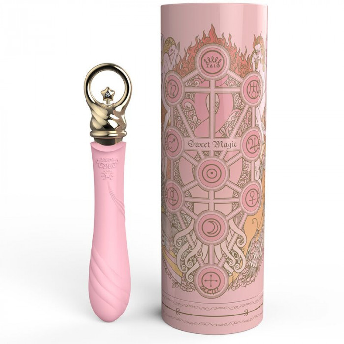 Вібратор для точки G із підігрівом Zalo Sweet Magic - Courage Fairy Pink