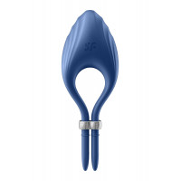 Регулируемое эрекционное кольцо с вибрацией Satisfyer Duelist blue