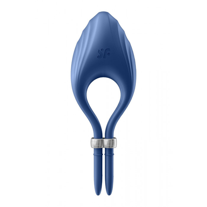 Регулируемое эрекционное кольцо с вибрацией Satisfyer Duelist blue