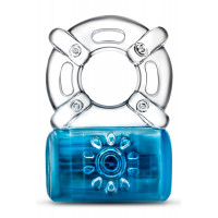 Эрекционное виброкольцо PLAY WITH ME ONE NIGHT STAND VIBRATING C-RING BLUE