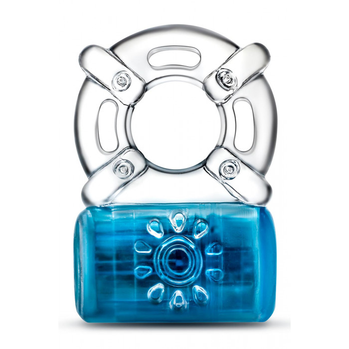 Эрекционное виброкольцо PLAY WITH ME ONE NIGHT STAND VIBRATING C-RING BLUE