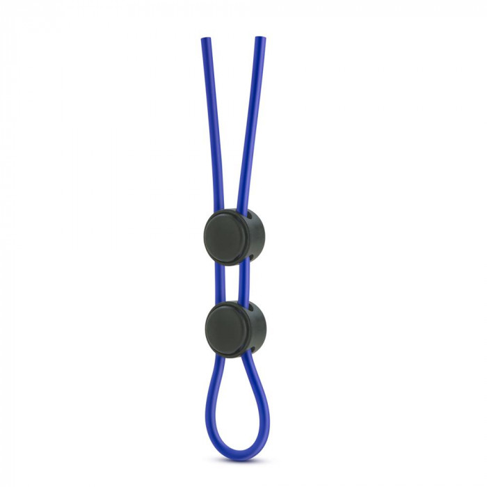 T331084 Регулируемое эрекционное кольцо STAY HARD DOUBLE LOOP BLUE