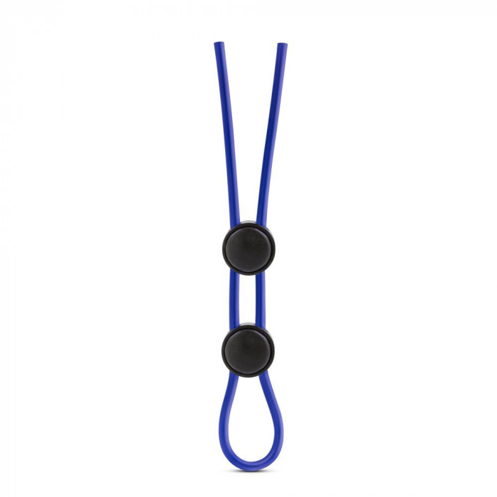 T331084 Регулируемое эрекционное кольцо STAY HARD DOUBLE LOOP BLUE
