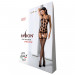 Бодістокінг Passion BS067 black, комбінезон, імітація панчох і топа на бретелях