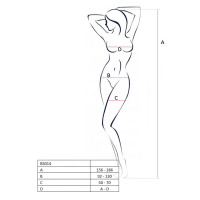 Бодістокінг Passion BS014 red, комбінезон, велика сітка