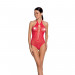 Бодістокінг з декольте Passion BS088 red, імітація корсетної шнурівки