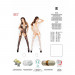 Бодістокінг Passion BS017 white, комбінезон, імітація панчіх і пояса