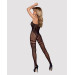 Бодистокинг Obsessive Bodystocking F213 XL/XXL, имитация кружевного боди и резинки для чулок